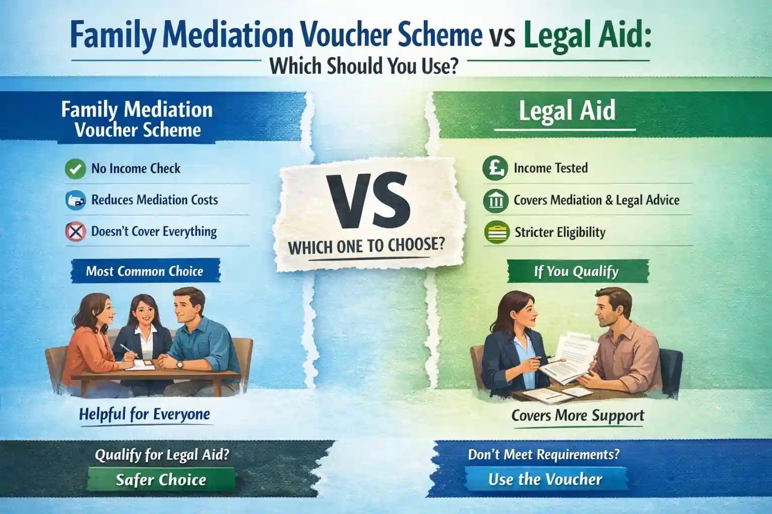 Family Mediation Voucher Scheme vs Legal Aid: Which Should You Use Exeter?