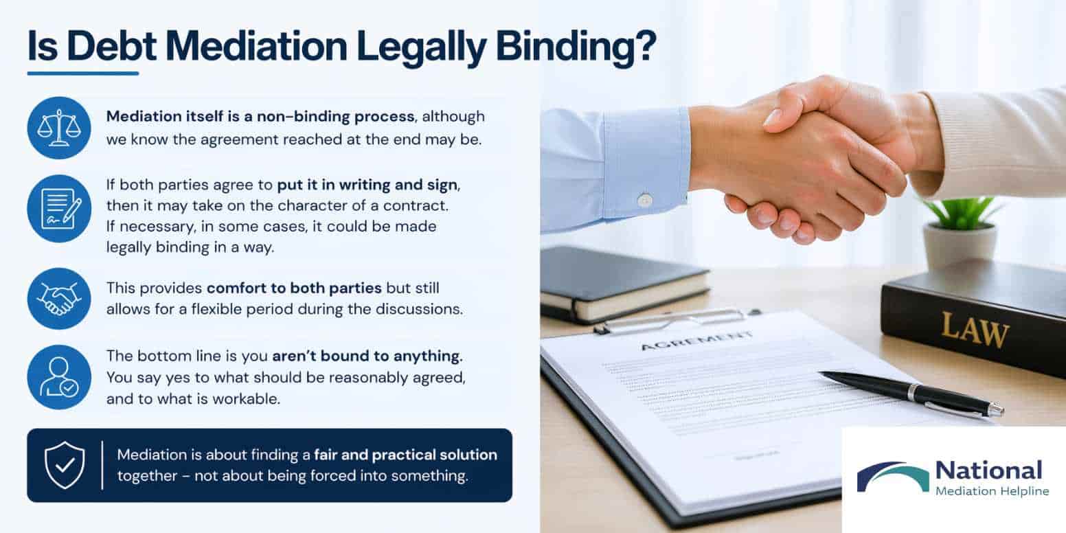 Is Debt Mediation Legally Binding Exeter
